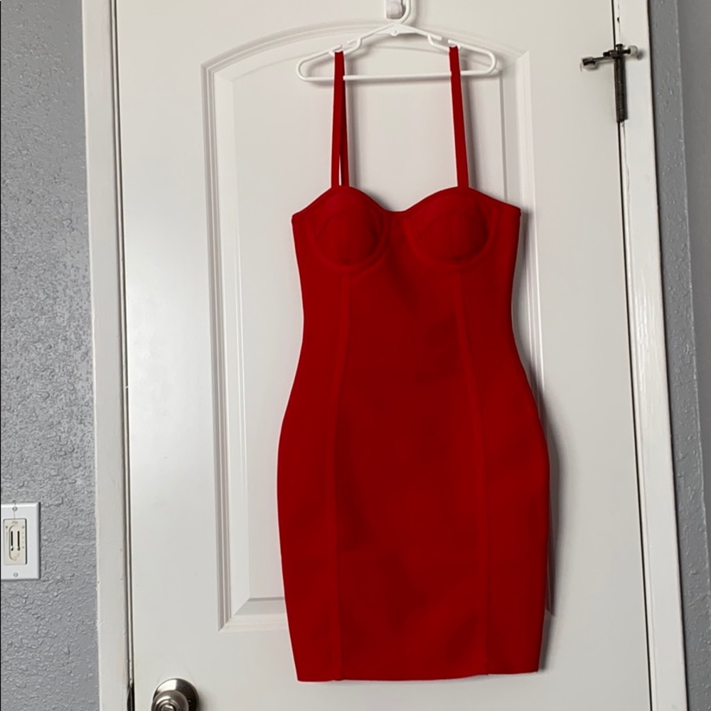 Sexy bodycon dress (red)